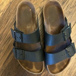 Black Arizona Slide Birkenstock